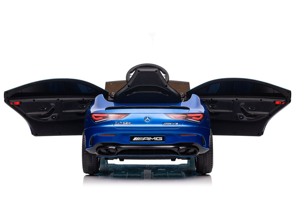 Elektrické auto Mercedes CLA 45s AMG lakované 4x4 modré