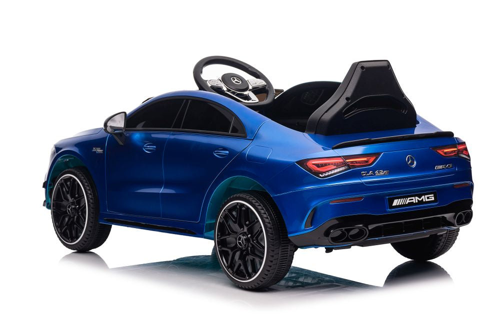Elektrické auto Mercedes CLA 45s AMG lakované 4x4 modré