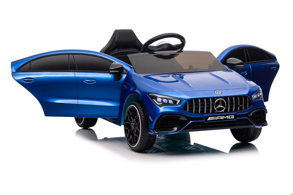 Elektrické auto Mercedes CLA 45s AMG lakované 4x4 modré