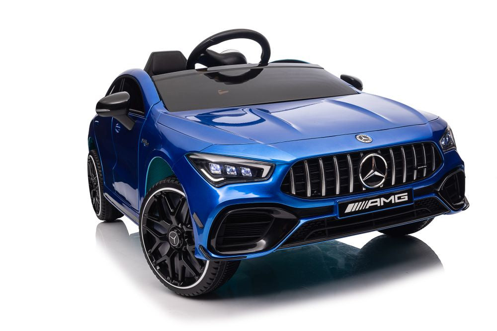 Elektrické auto Mercedes CLA 45s AMG lakované 4x4 modré