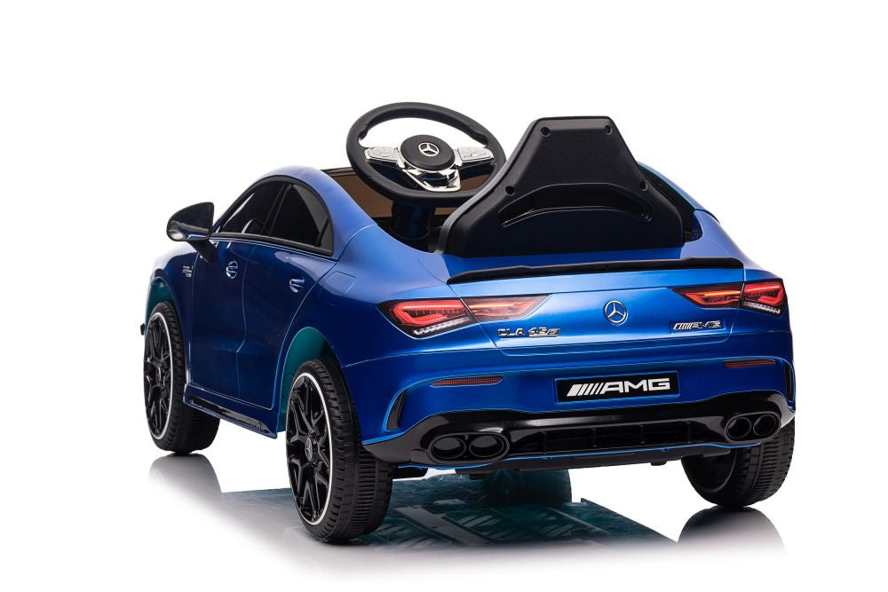 Elektrické auto Mercedes CLA 45s AMG lakované 4x4 modré