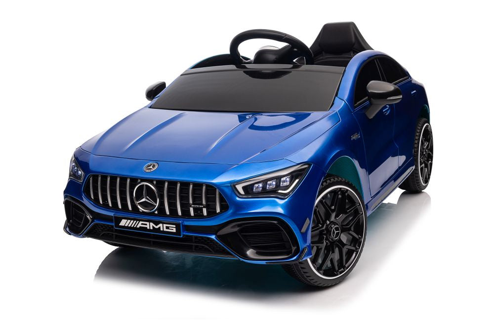 Elektrické auto Mercedes CLA 45s AMG lakované 4x4 modré