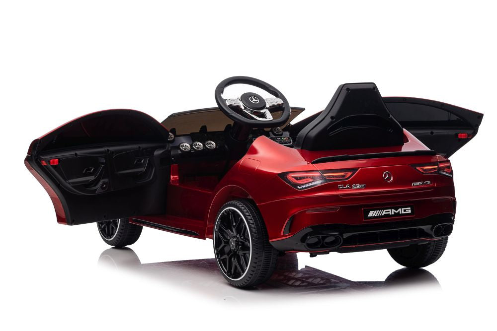 Elektrické auto Mercedes CLA 45s AMG lakované červené 4x4