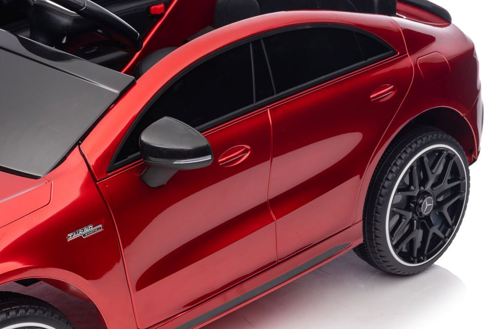 Elektrické auto Mercedes CLA 45s AMG lakované červené 4x4