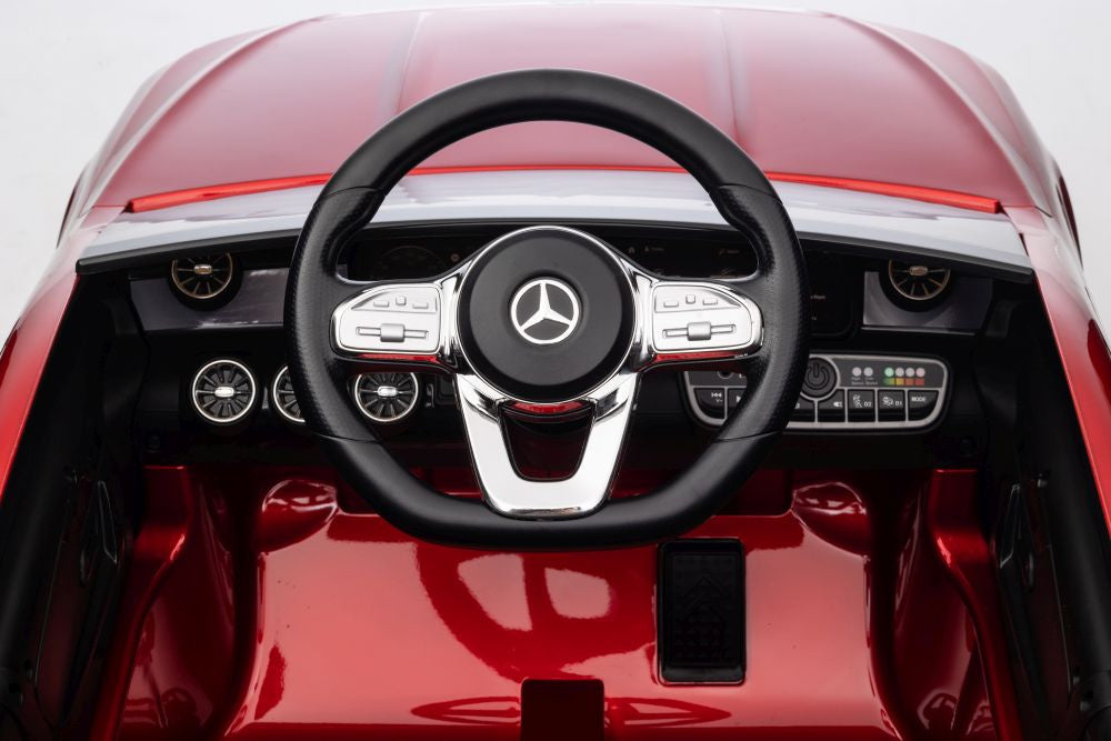 Elektrické auto Mercedes CLA 45s AMG lakované červené 4x4