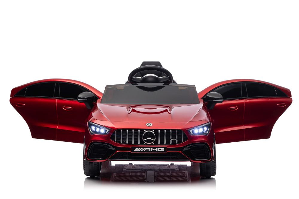 Elektrické auto Mercedes CLA 45s AMG lakované červené 4x4