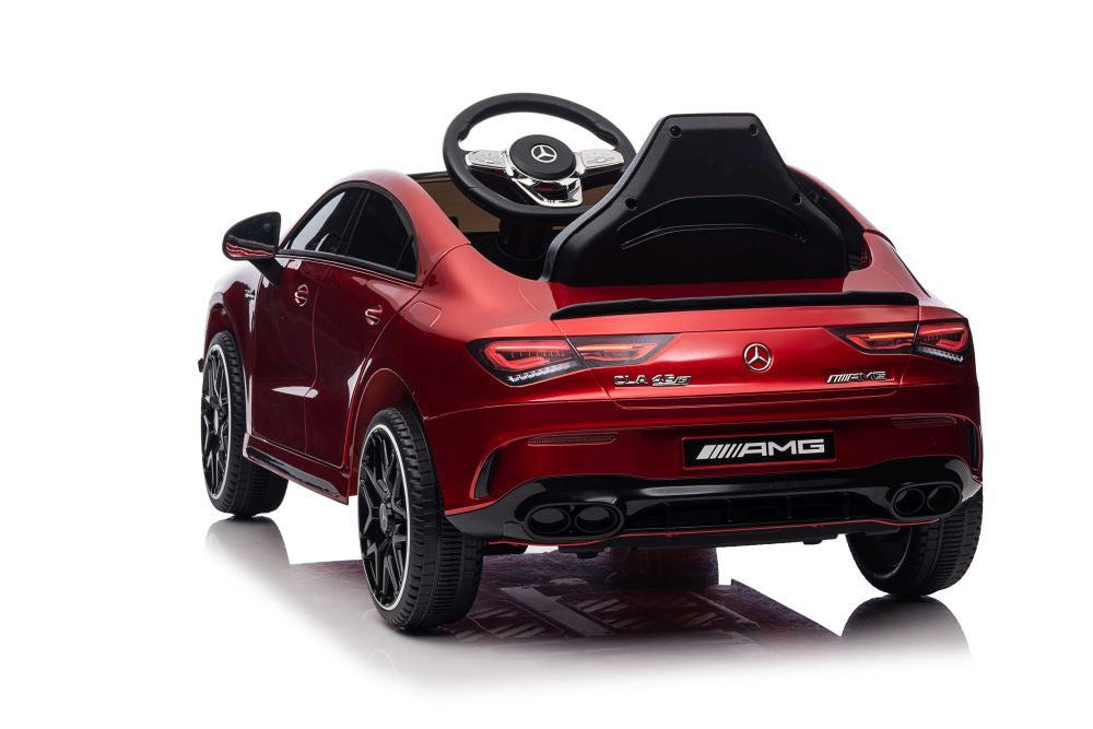 Elektrické auto Mercedes CLA 45s AMG lakované červené 4x4