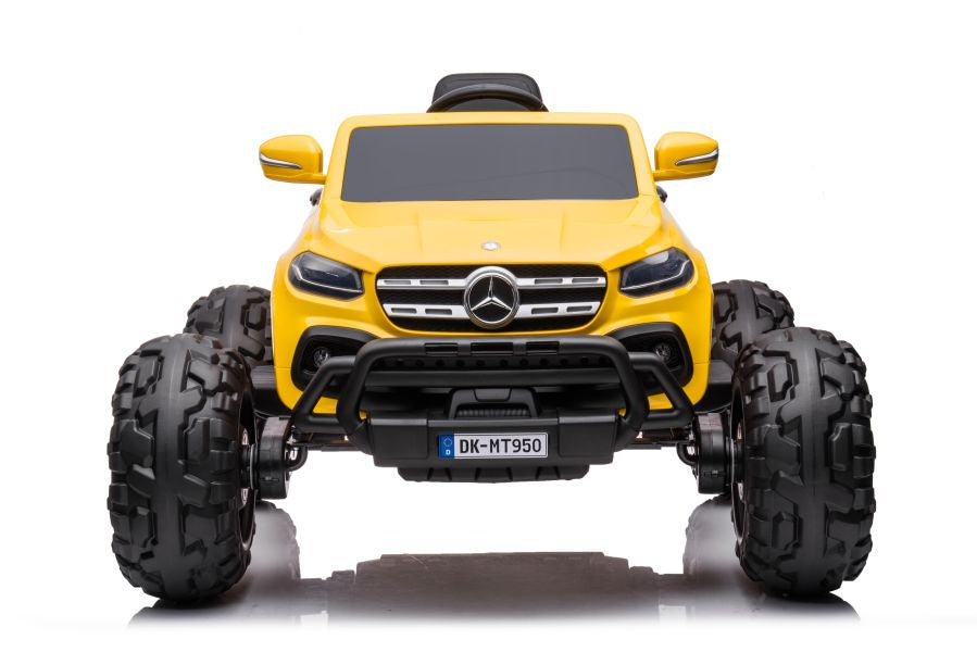 Elektrické auto Mercedes DK MT950 4x4 lakované zlatožluté