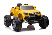 Elektrické auto Mercedes DK MT950 4x4 lakované zlatožluté