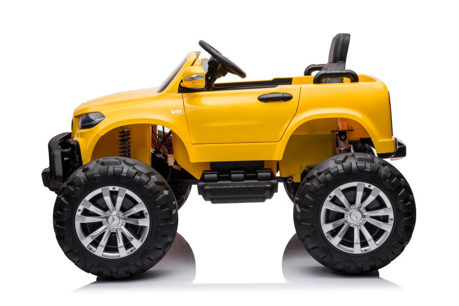 Elektrické auto Mercedes DK MT950 4x4 lakované zlatožluté