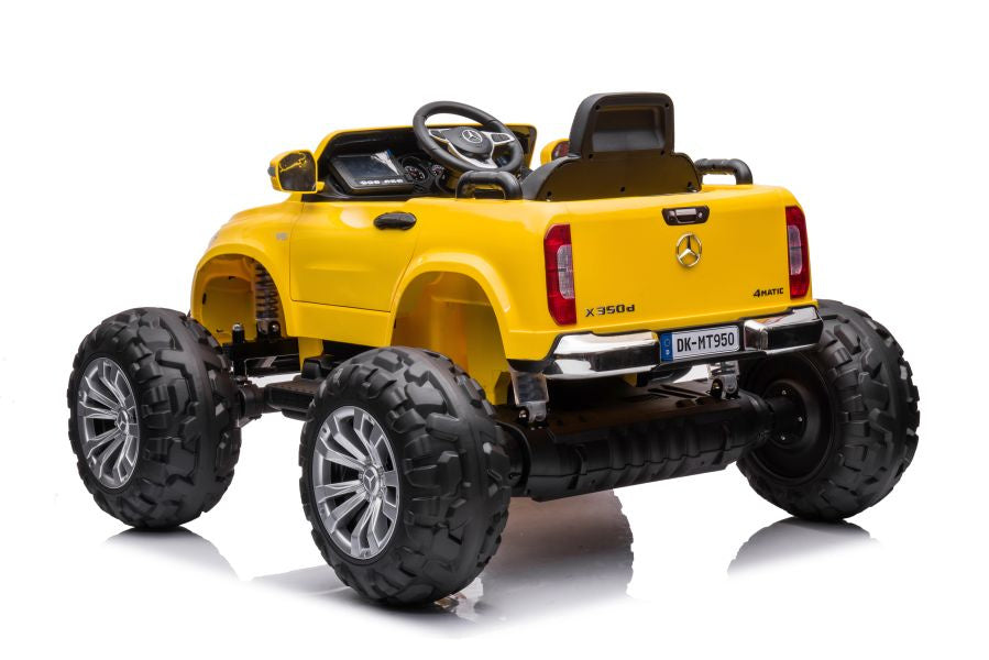 Elektrické auto Mercedes DK MT950 4x4 lakované zlatožluté