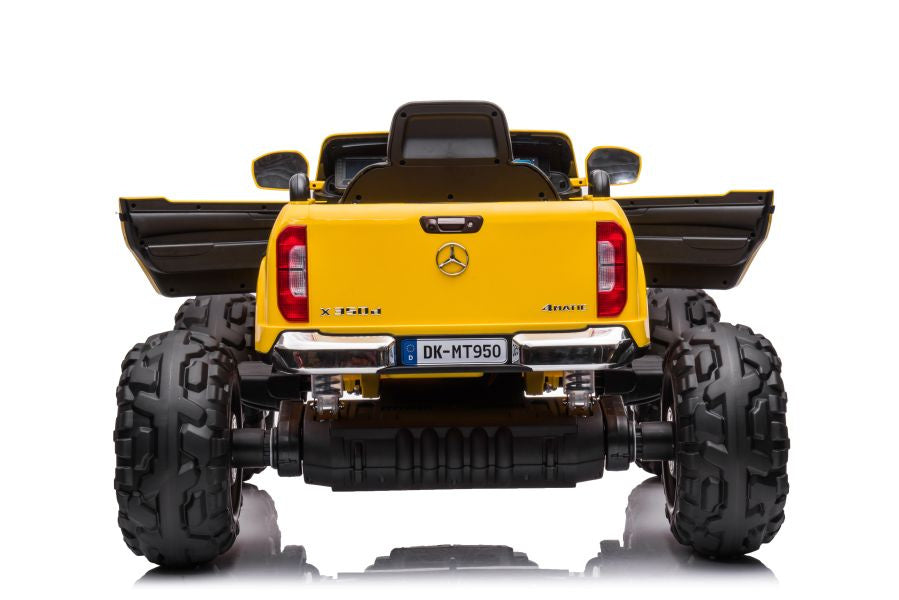 Elektrické auto Mercedes DK MT950 4x4 lakované zlatožluté