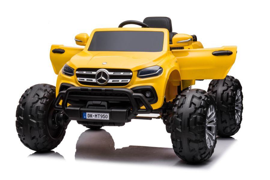 Elektrické auto Mercedes DK MT950 4x4 lakované zlatožluté