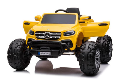 Elektrické auto Mercedes DK MT950 4x4 lakované zlatožluté