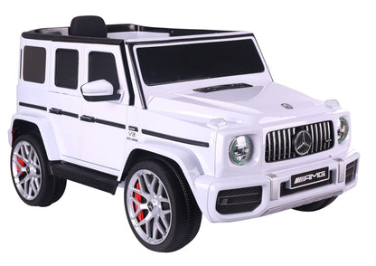 Elektrické auto Mercedes G63 na akumulátor bílé – S306-1