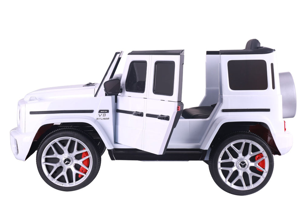 Elektrické auto Mercedes G63 na akumulátor bílé – S306-1