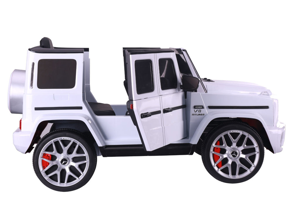 Elektrické auto Mercedes G63 na akumulátor bílé – S306-1