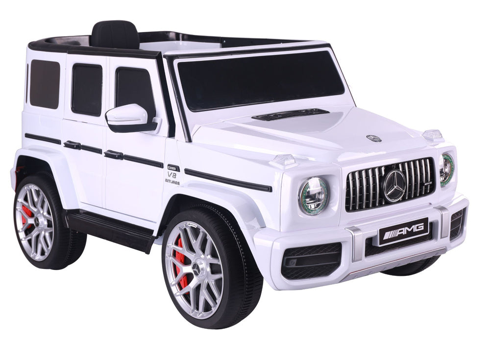 Elektrické auto Mercedes G63 na akumulátor bílé – S306-1