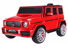 Elektrické auto Mercedes G63 na akumulátor – červené