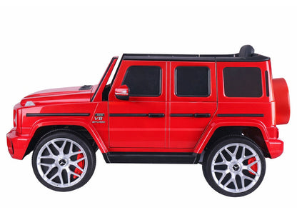 Elektrické auto Mercedes G63 na akumulátor – červené