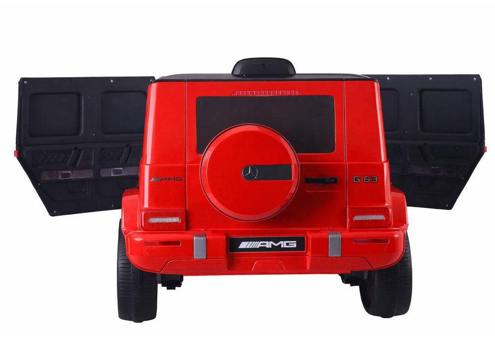Elektrické auto Mercedes G63 na akumulátor – červené