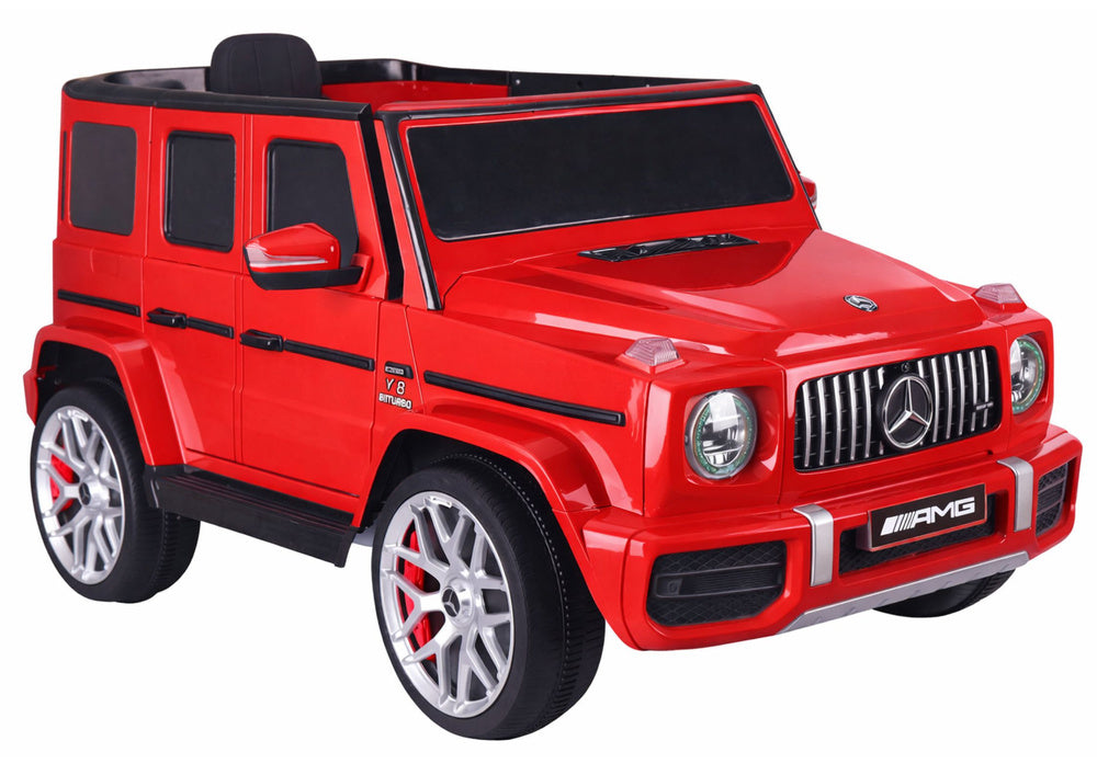 Elektrické auto Mercedes G63 na akumulátor – červené