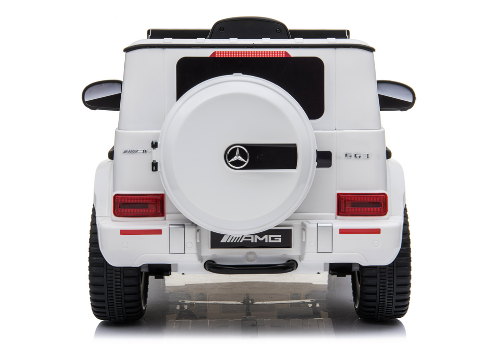Elektrické auto Mercedes G63 s akumulátorem bílé