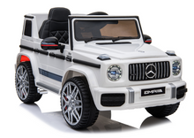Elektrické auto Mercedes G63 s akumulátorem bílé
