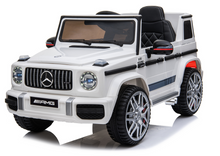 Elektrické auto Mercedes G63 s akumulátorem bílé