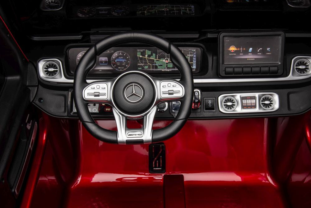 Elektrické auto Mercedes G63 XXL červené 24V pro děti