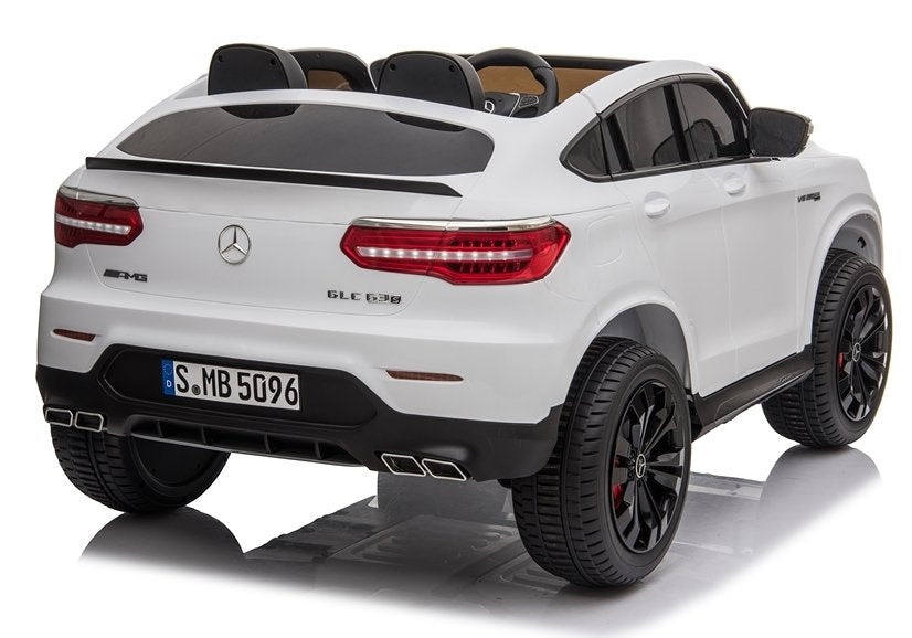 Elektrické auto Mercedes GLC 63S dvoumístné s dálkovým ovládáním bílé