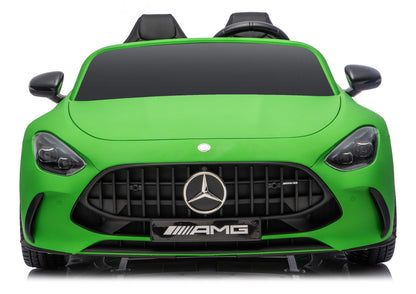 Elektrické auto Mercedes GT63 AMG 24V s tichým motorem – matově zelené