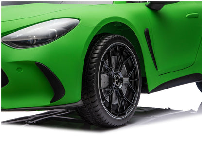 Elektrické auto Mercedes GT63 AMG 24V s tichým motorem – matově zelené