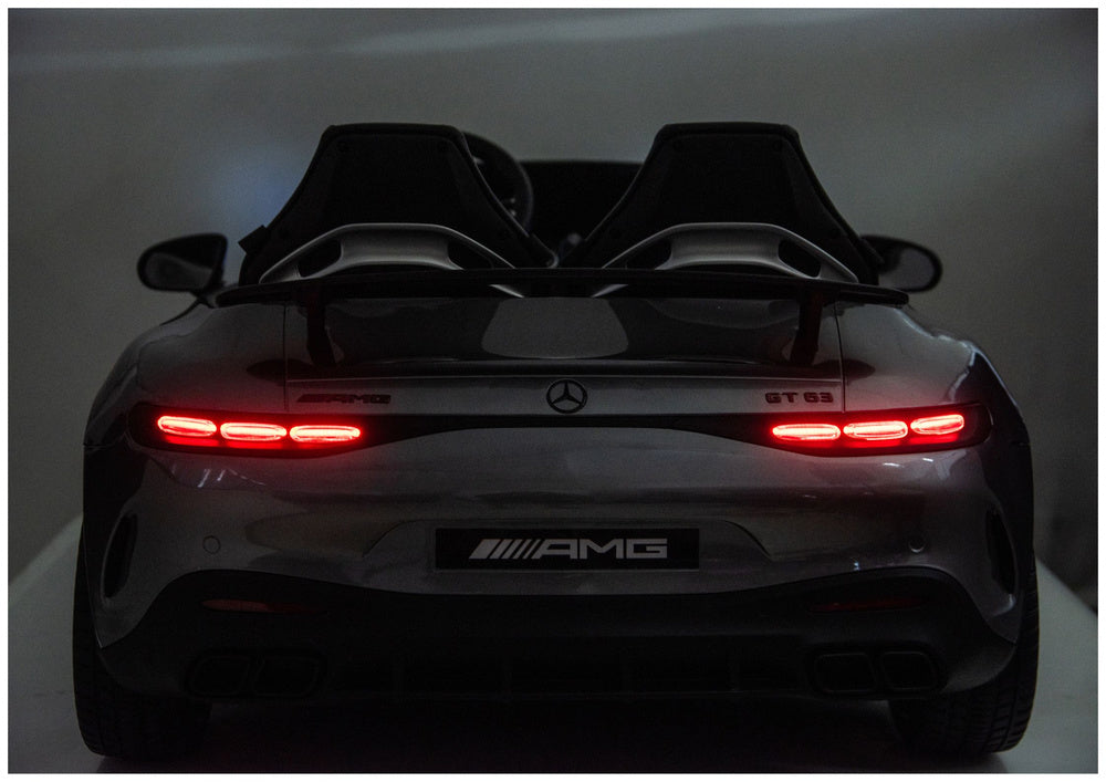 Elektrické auto Mercedes GT63 AMG 24V šedé – DK-GT63