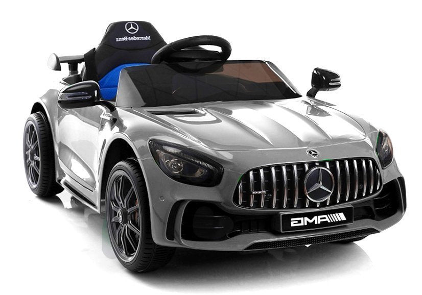 Elektrické auto Mercedes GTR – s dálkovým ovládáním | stříbrné