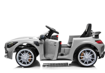 Elektrické auto Mercedes GTR – s dálkovým ovládáním | stříbrné