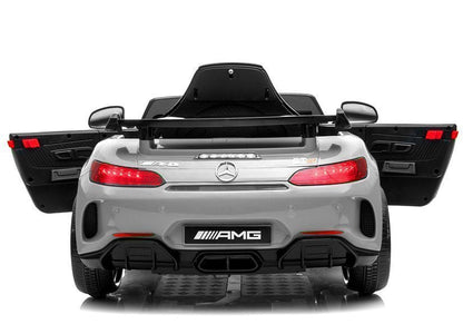 Elektrické auto Mercedes GTR – s dálkovým ovládáním | stříbrné