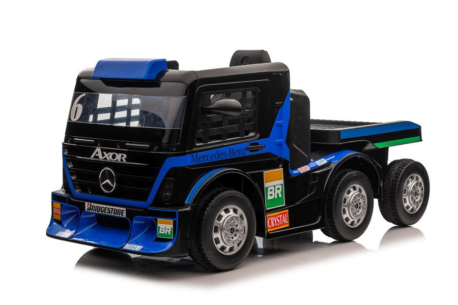 Elektrické auto Mercedes s návěsem a LCD displej – XMX622B modré