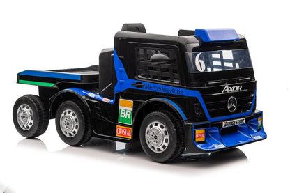 Elektrické auto Mercedes s návěsem a LCD displej – XMX622B modré