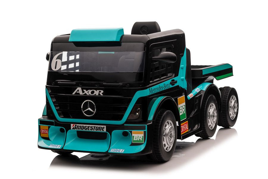 Elektrické auto Mercedes s návěsem a LCD displejem – XMX622B modré