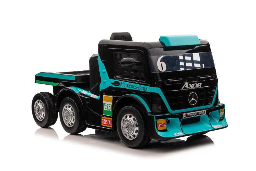Elektrické auto Mercedes s návěsem a LCD displejem – XMX622B modré