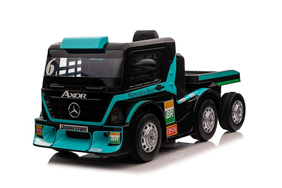 Elektrické auto Mercedes s návěsem a LCD displejem – XMX622B modré
