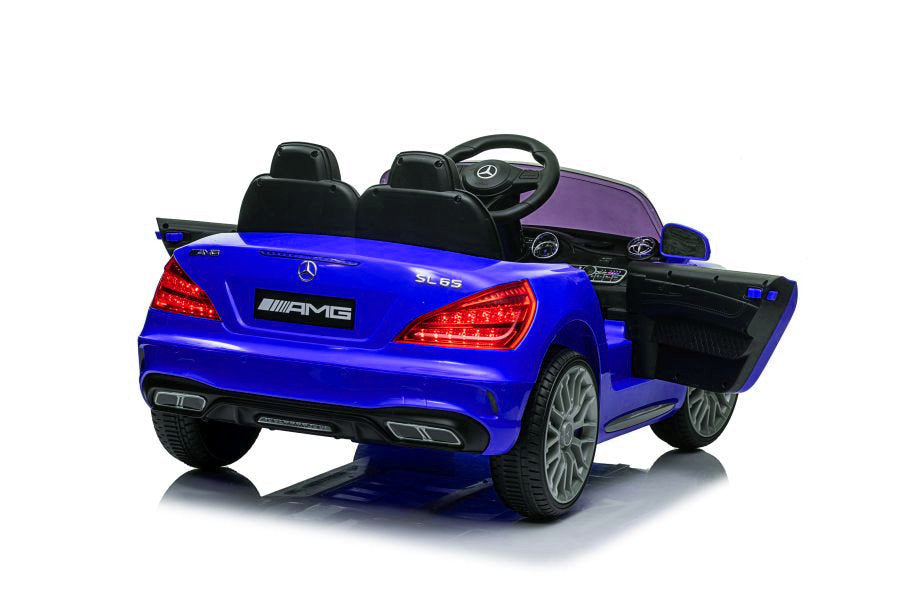 Elektrické auto Mercedes SL65 S s LCD displejem modré lakované