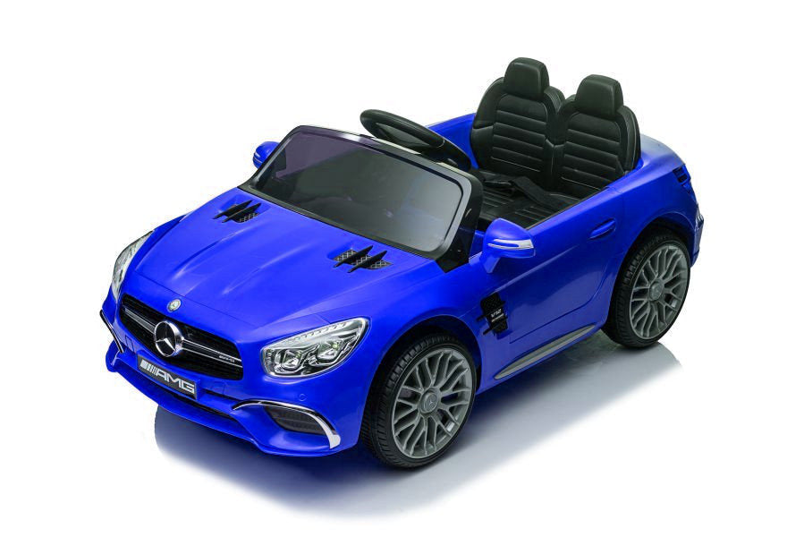 Elektrické auto Mercedes SL65 S s LCD displejem modré lakované