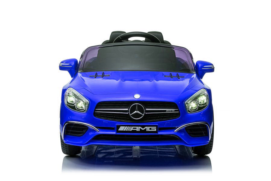 Elektrické auto Mercedes SL65 S s LCD displejem modré lakované
