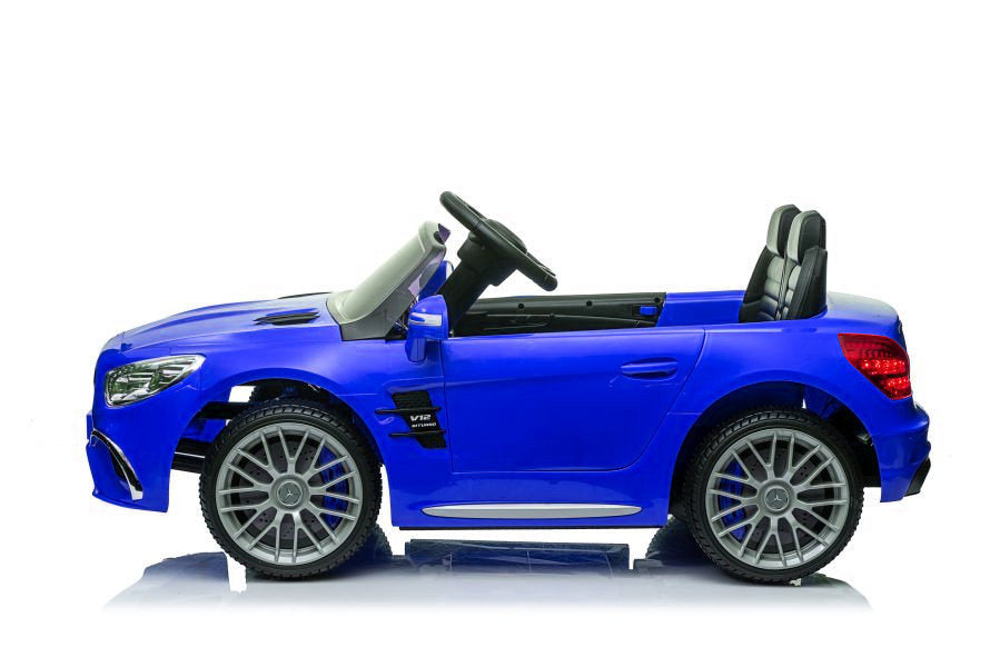 Elektrické auto Mercedes SL65 S s LCD displejem modré lakované