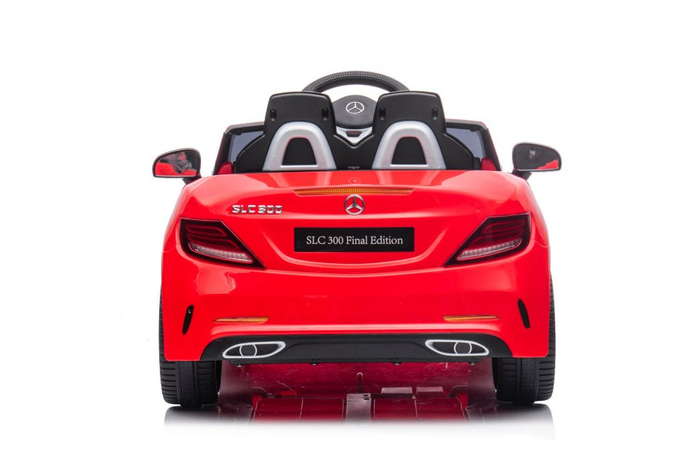 Elektrické auto Mercedes SLC 300 na akumulátor červené
