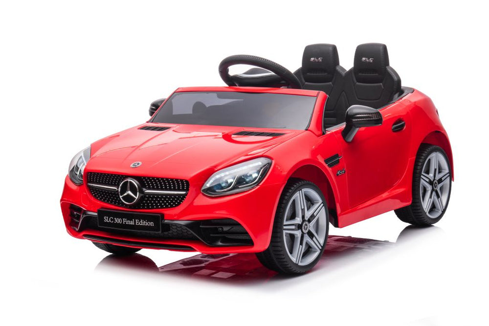 Elektrické auto Mercedes SLC 300 na akumulátor červené