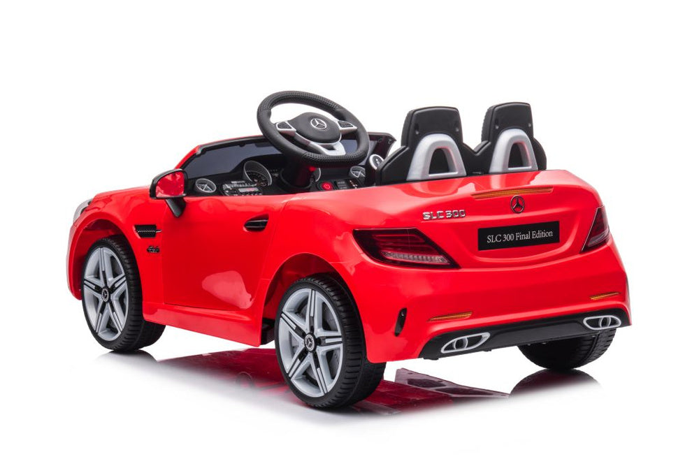Elektrické auto Mercedes SLC 300 na akumulátor červené