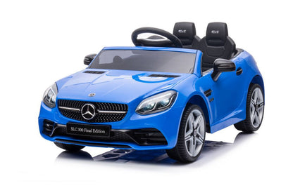 Elektrické auto Mercedes SLC 300 na akumulátor modré